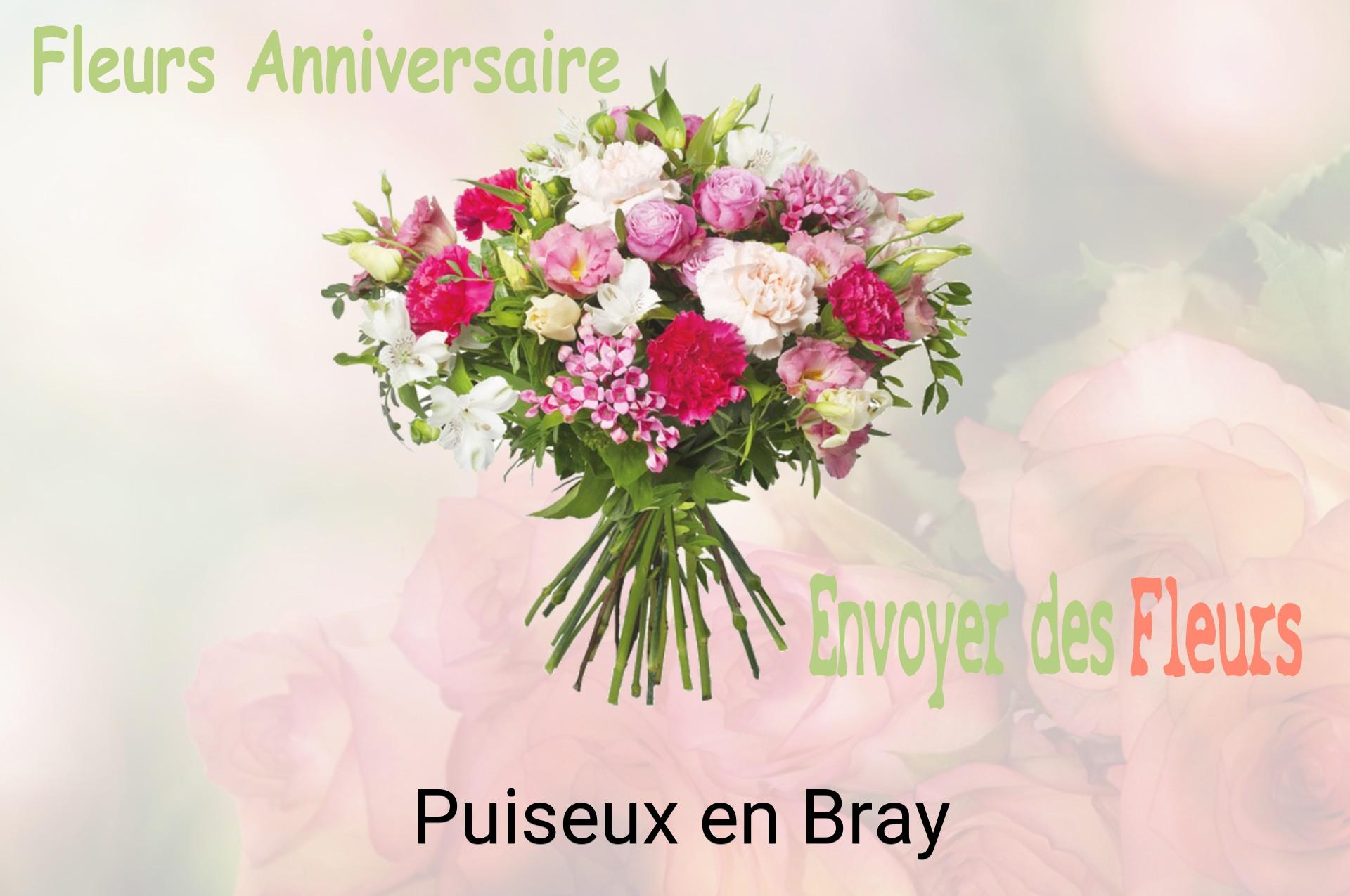 Bouquet de fleurs d’anniversaire livré à Puiseux-en-Bray