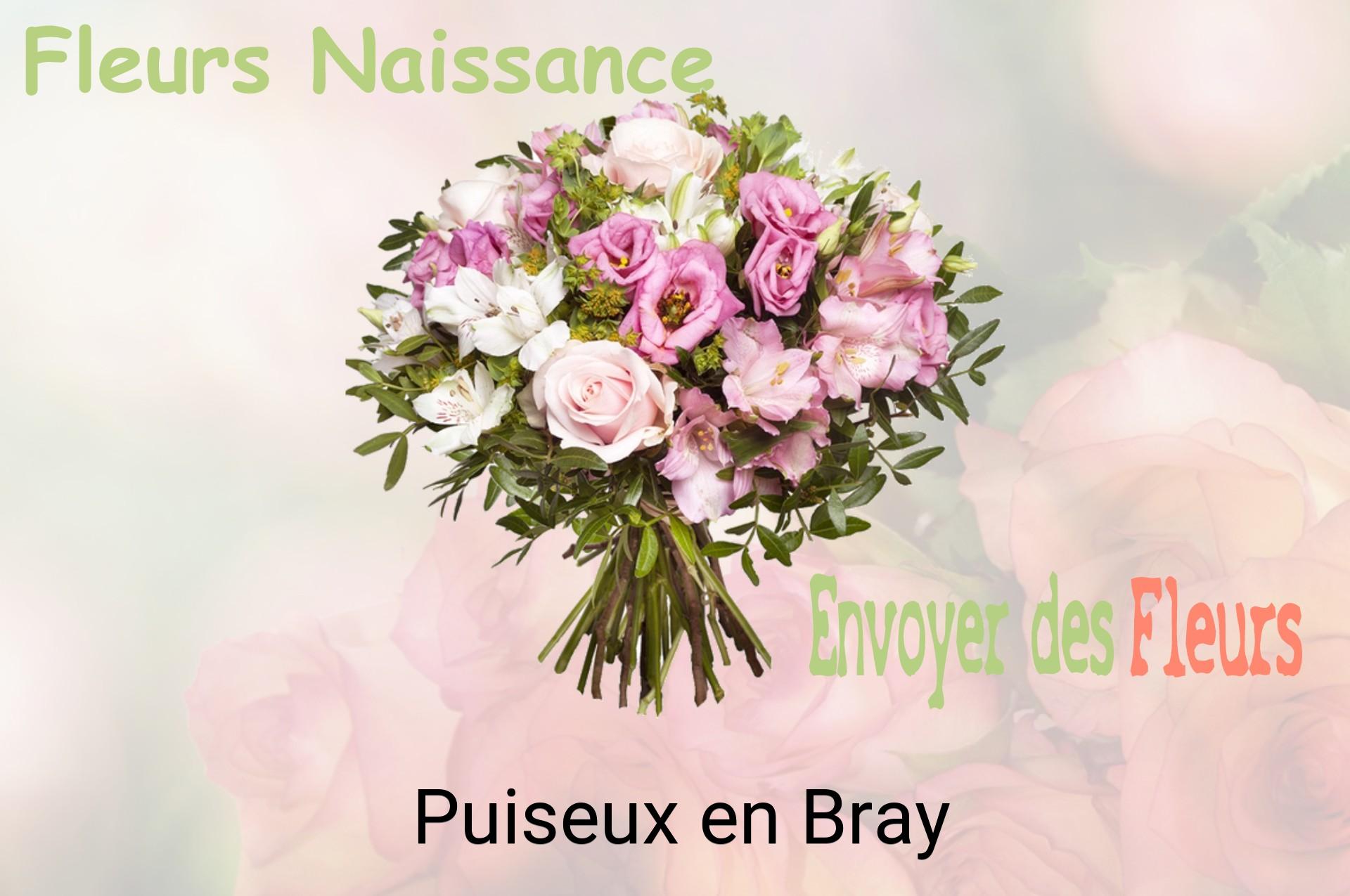 Bouquet de fleurs de naissance livré à Puiseux-en-Bray