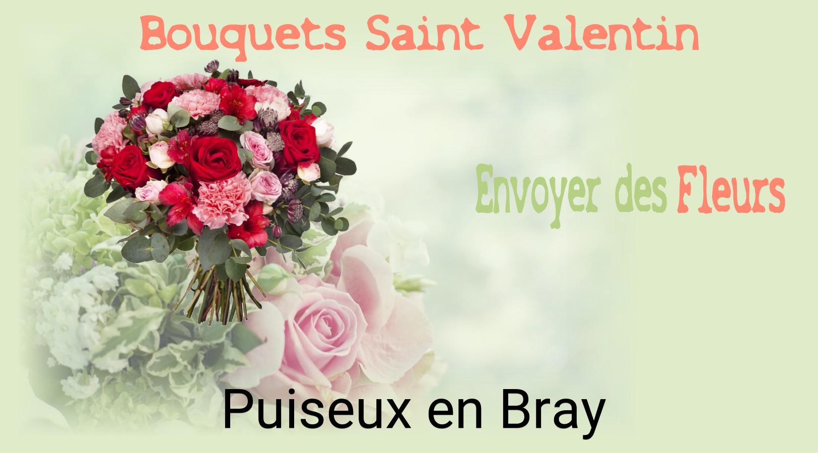 Roses de Saint-Valentin livrées à Puiseux-en-Bray